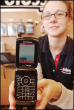 Salesperson with Phone